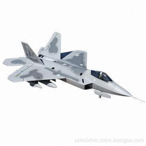 F-22 Radio Controller Aircraft with Twin 70mm EDF/Foam Plane Model, Easy to Open and Close